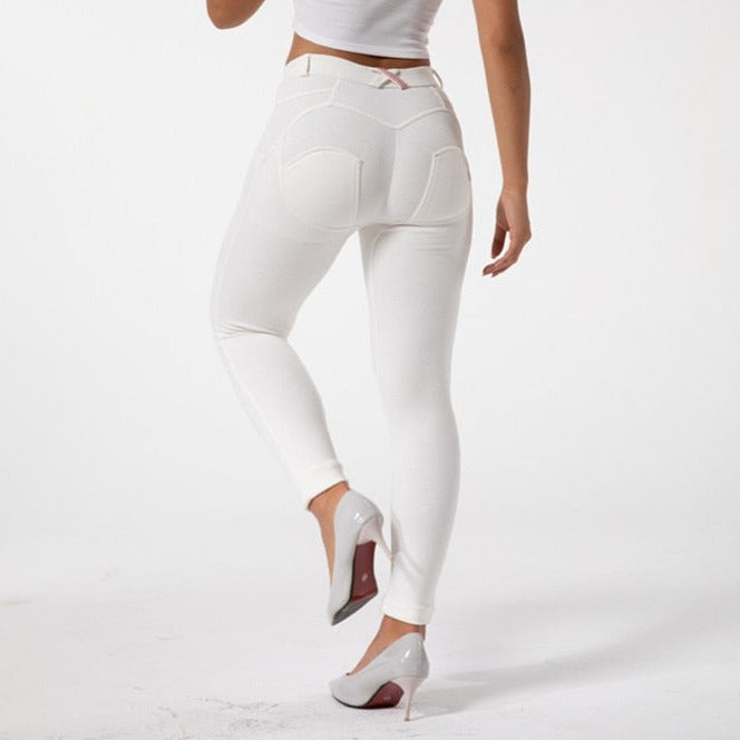 Cheeky White Butt Lift Pants - Model Mannequin