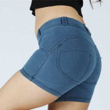Cheeky Blue Butt Lift Shorts - Model Mannequin