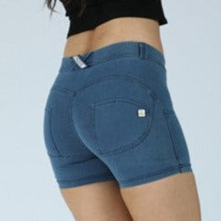 Cheeky Blue Butt Lift Shorts - Model Mannequin