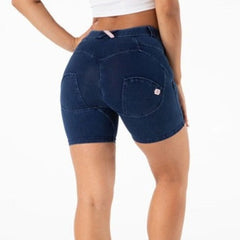 Cheeky Dark Blue Butt Lift Shorts - Model Mannequin